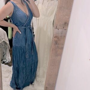Column Dress Yessica Elegant Blue Maxi Dress EU size 38